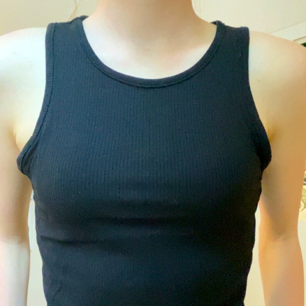 SHEIN tank top, black, size small, form fitting/ stretchy